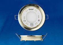 Светильник встраиваемый Uniel GX53/H2 GOLD GX53 Золото картинка 